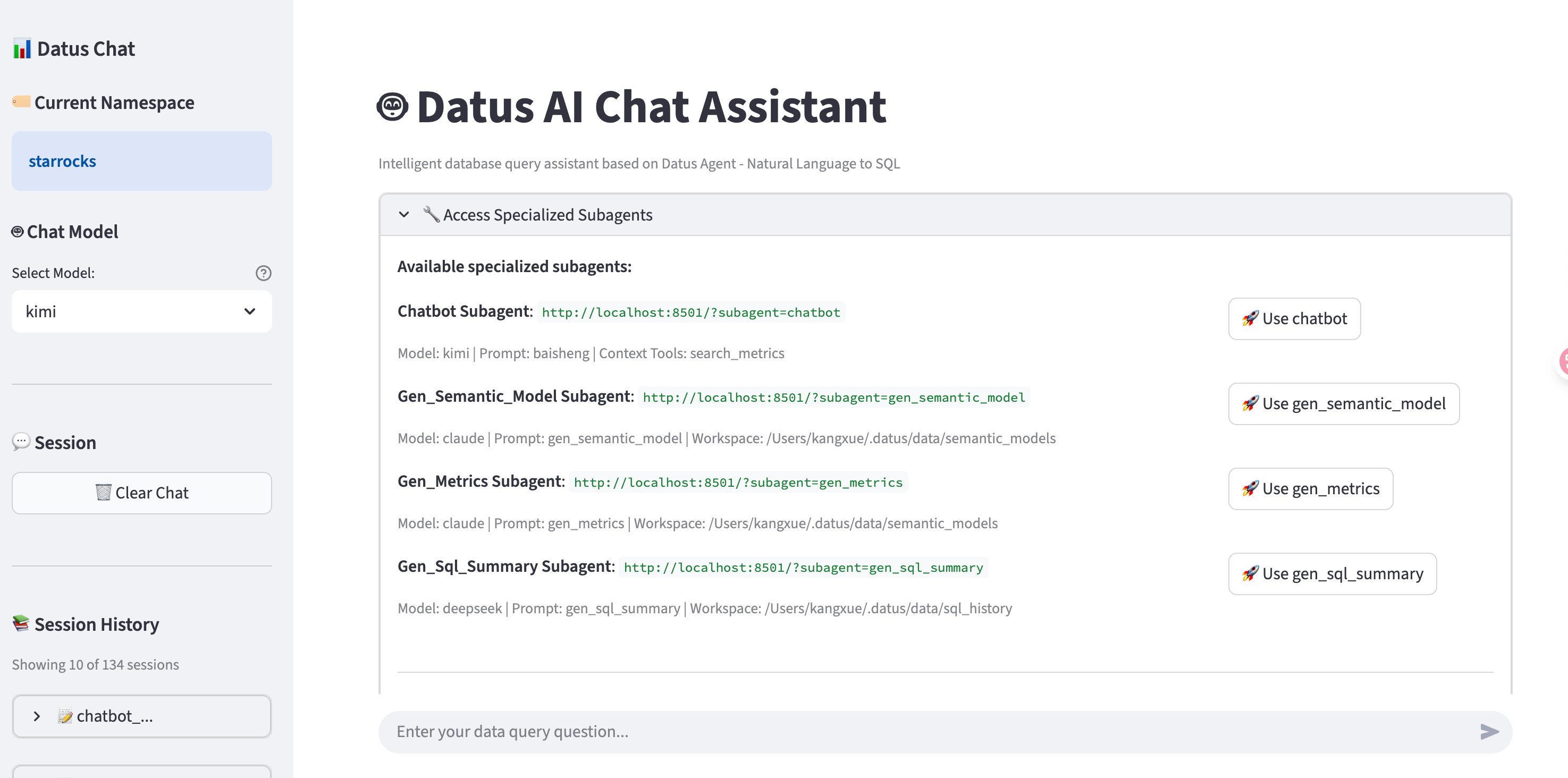Web Chatbot Interface